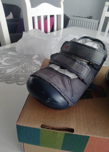 Bebek Gri Cırt Cırtlı İlk Adım Ayakkabısı - Görsel 5