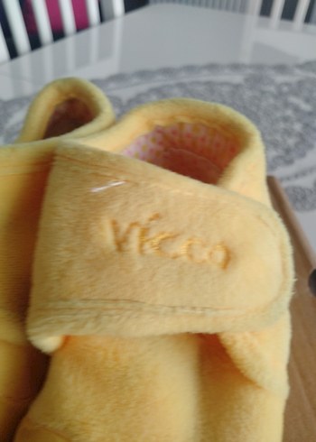 Kız Çocuk Sarı Polar Ev Terliği - Görsel 6