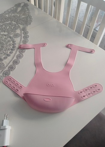 Pastel Pembe Bebek Mama Önlüğü - Görsel 2