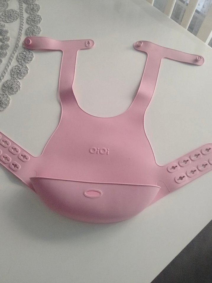 Pastel Pembe Bebek Mama Önlüğü - Görsel 3