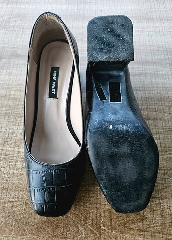 Nine West Siyah Desenli Kadın Topuklu Ayakkabı - Görsel 2