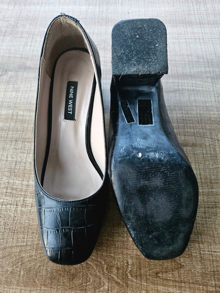 Nine West Siyah Desenli Kadın Topuklu Ayakkabı - Görsel 2