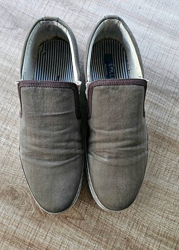 Haki Erkek Keten Günlük Ayakkabı - Görsel 2