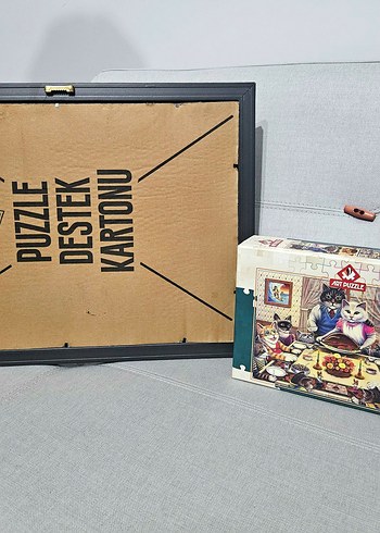 Çerçevelenmiş Kedi Temalı Puzzle - Görsel 2