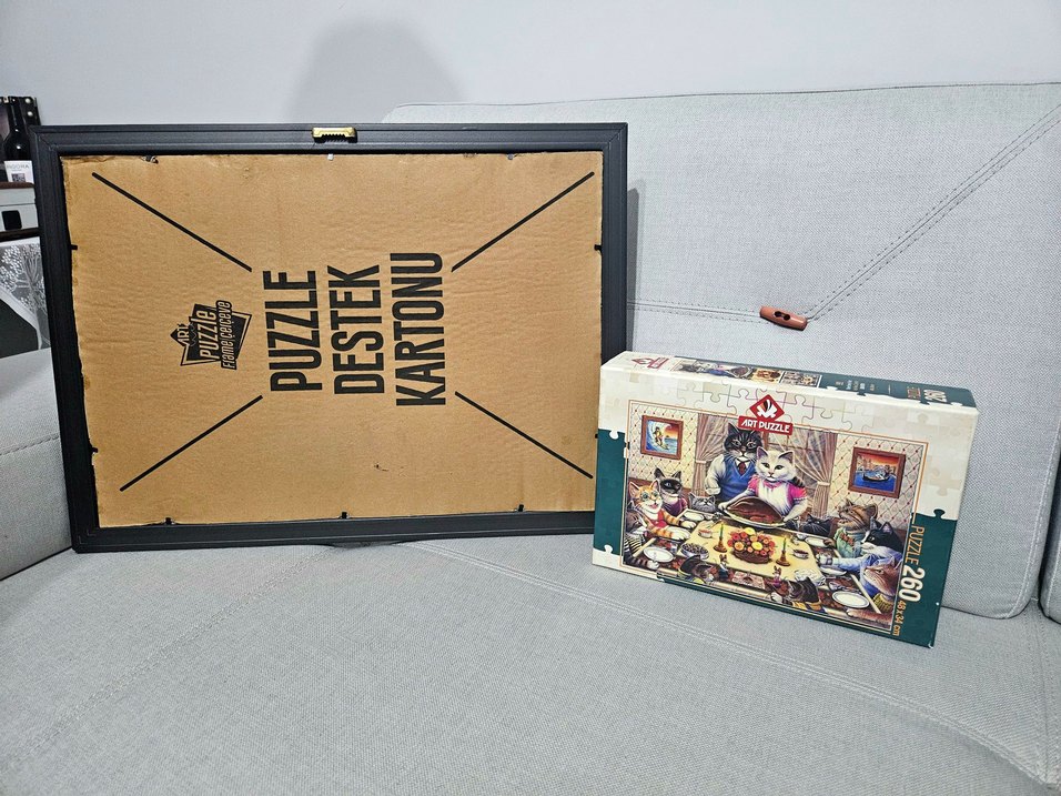 Çerçevelenmiş Kedi Temalı Puzzle - Görsel 2