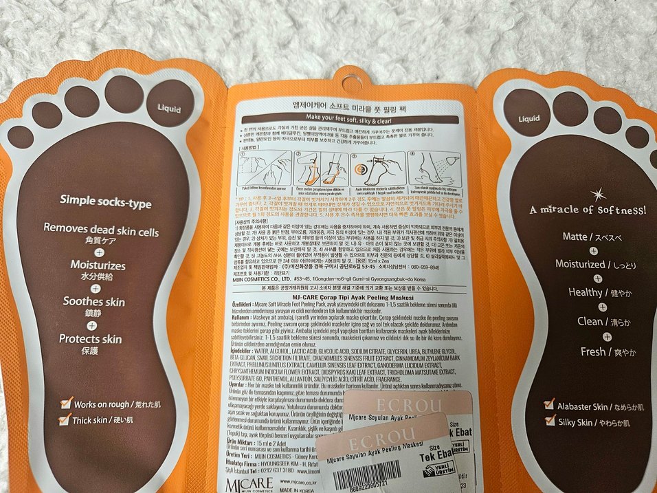 MİCARE Soft Miracle Ayak Peeling Maskesi - Görsel 2