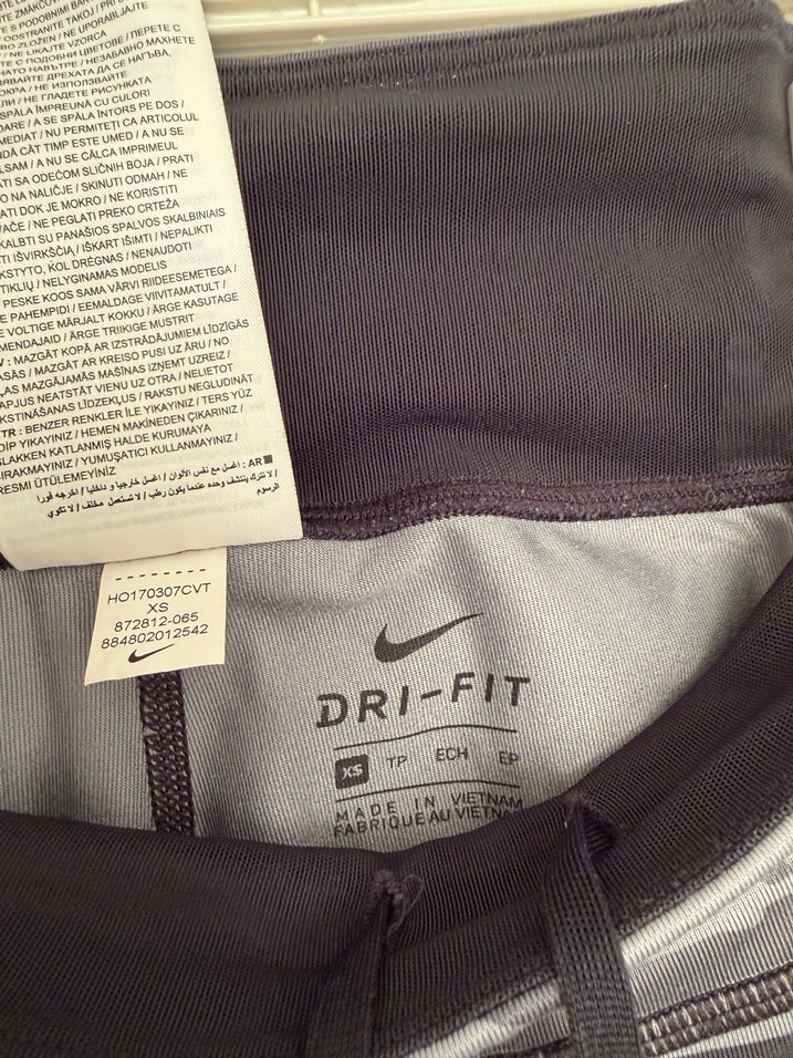 Nike Gri Zebra Desenli Spor Tayt - Görsel 4