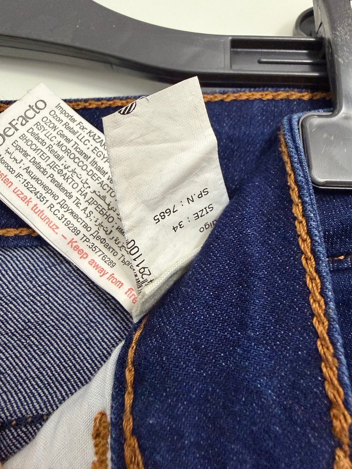 Defacto Kadın Mavi Mini Kot Şort - Görsel 5