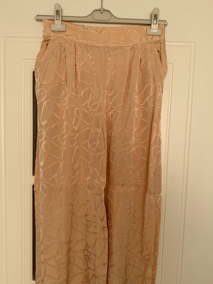 Zühre Bej Düğmeli V Yaka Kadın Keten Gömlek - Görsel 4