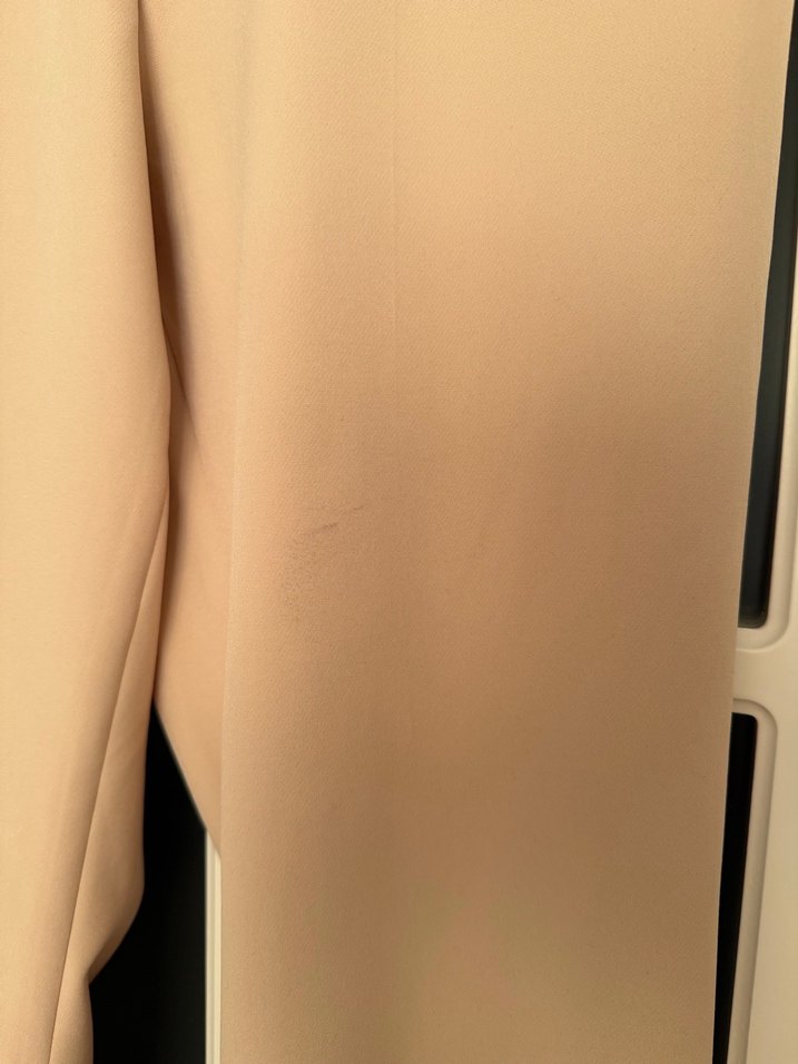 Tuğba krem Kadın Kemerli Kumaş Pantolon - Görsel 3