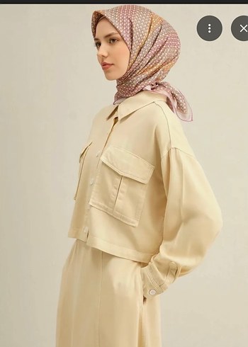 Bej lila Pastel Desenli Bohem Tarz eşarp - Görsel 2