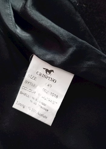 Crıspıno Antrasit Rengi Uzun Kuşaklı Kaban - Görsel 10