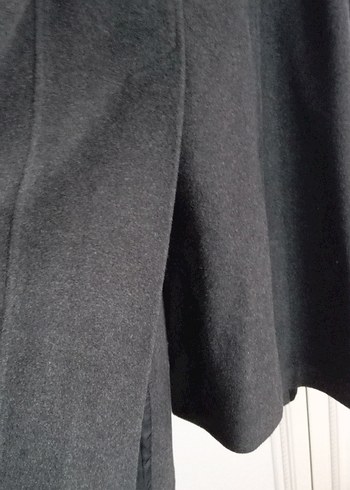 Crıspıno Antrasit Rengi Uzun Kuşaklı Kaban - Görsel 9