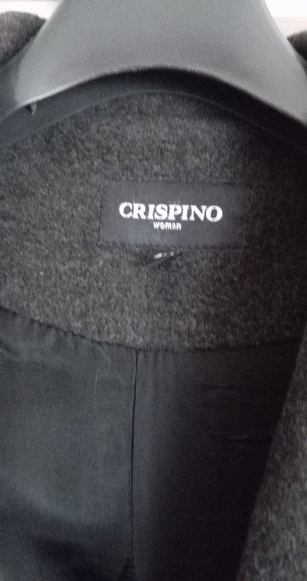 Crıspıno Antrasit Rengi Uzun Kuşaklı Kaban - Görsel 5