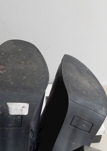 Hotiç marka Siyah Deri Topuklu Kadın Bot - Görsel 6