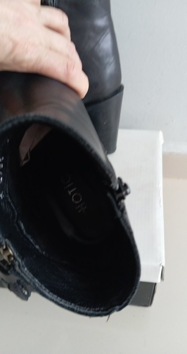 Hotiç marka Siyah Deri Topuklu Kadın Bot - Görsel 4