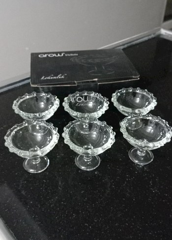 Altı Parça Cam Lokum Kasesi Seti - Görsel 2