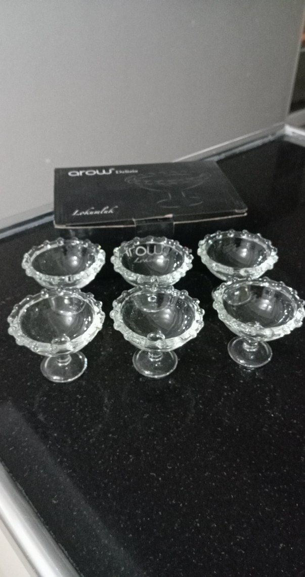 Altı Parça Cam Lokum Kasesi Seti - Görsel 2