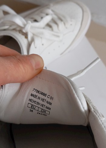 Mango Beyaz Bağcıklı Kadın Spor Ayakkabı - Görsel 9