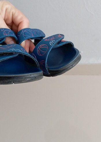 Ceyo marka Basketbol Desenli Mavi Çocuk Sandalet 25 numara - Görsel 8