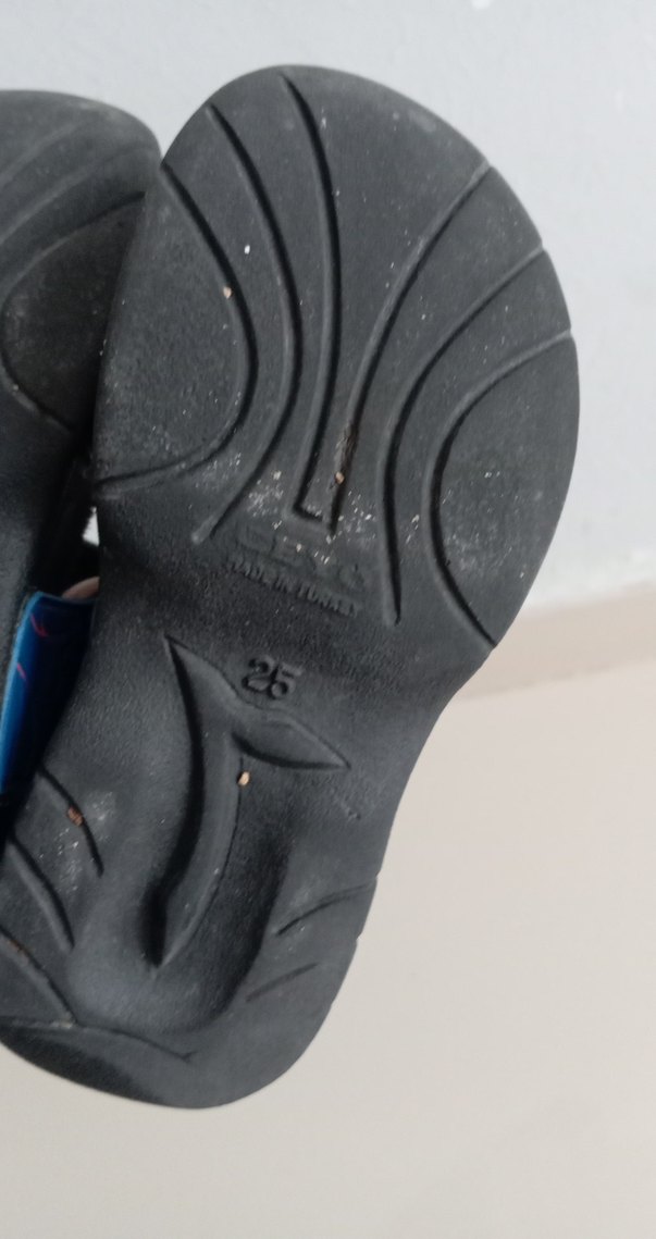 Ceyo marka Basketbol Desenli Mavi Çocuk Sandalet 25 numara - Görsel 5