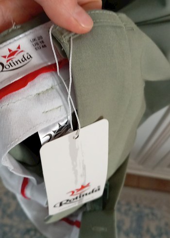 Kadın Yeşil Renk  Kumaş Pantolon Uzun Boy Fermuarlı 48 beden - Görsel 6