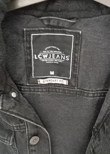 LCW Waikiki Siyah Düğmeli Unisex Kot Ceket M beden - Görsel 4