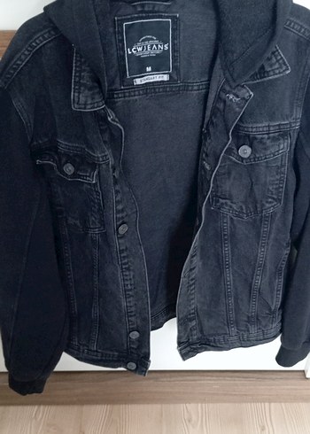 LCW Waikiki Siyah Düğmeli Unisex Kot Ceket M beden - Görsel 8