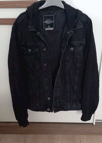 LCW Waikiki Siyah Düğmeli Unisex Kot Ceket M beden - Görsel 2