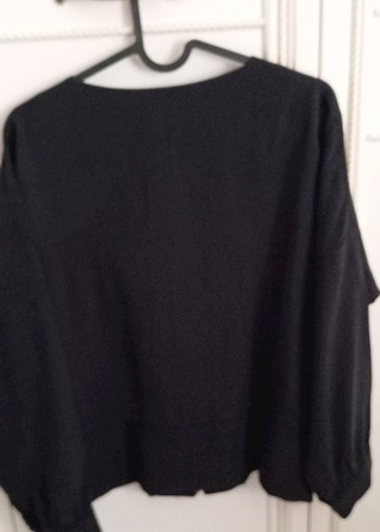 Siyah Kadın Uzun Bol Kesim Takım - Görsel 5