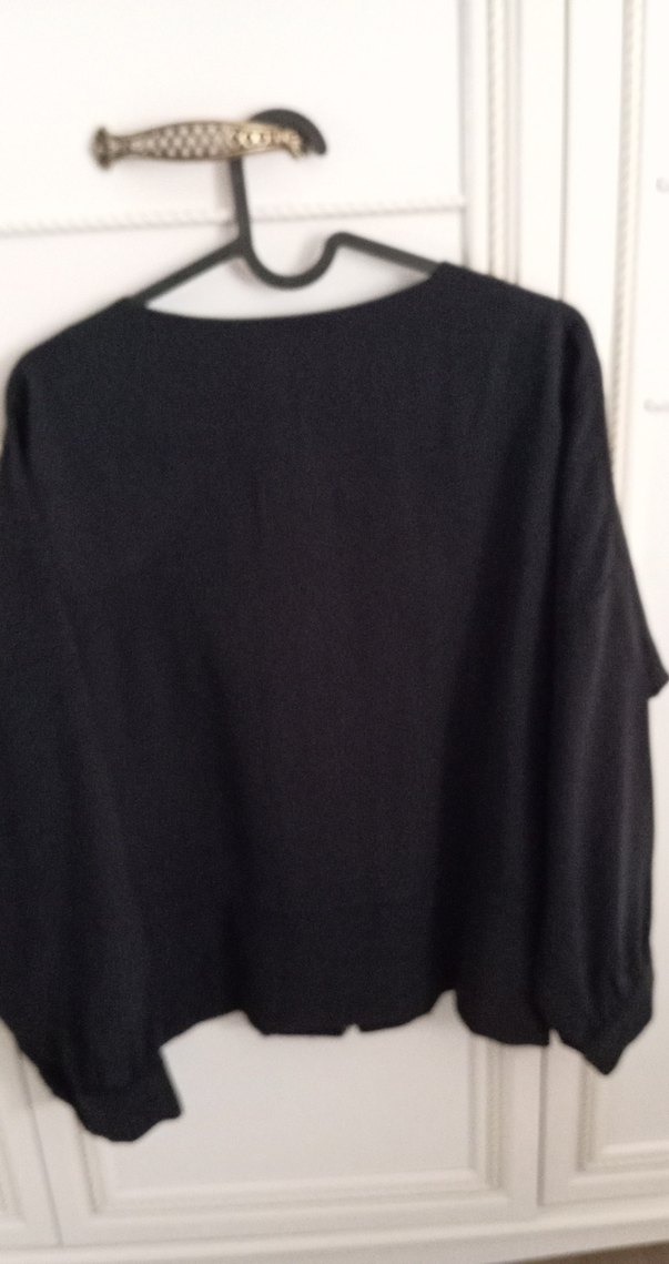 Siyah Kadın Uzun Bol Kesim Takım - Görsel 5