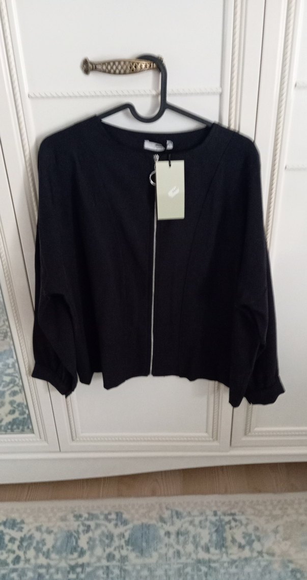 Siyah Kadın Uzun Bol Kesim Takım - Görsel 3