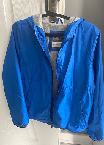 Erkek Çocuk Mavi Fermuarlı Yağmurluk - Görsel 3