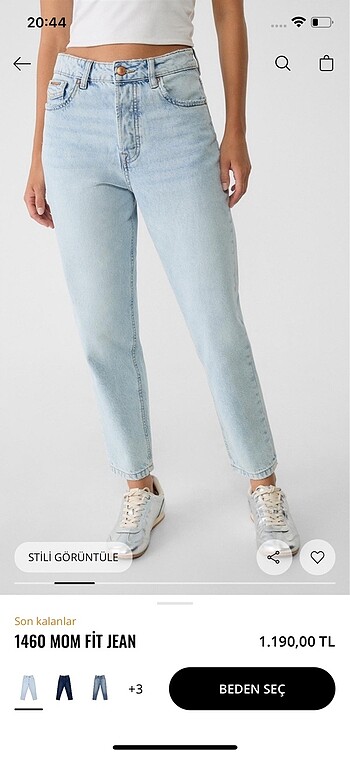 Stradivarius 1460 mom jean