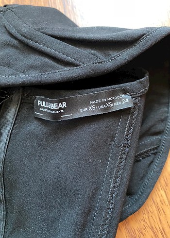 xs Beden Siyah Strappy Gotik Büstiyer