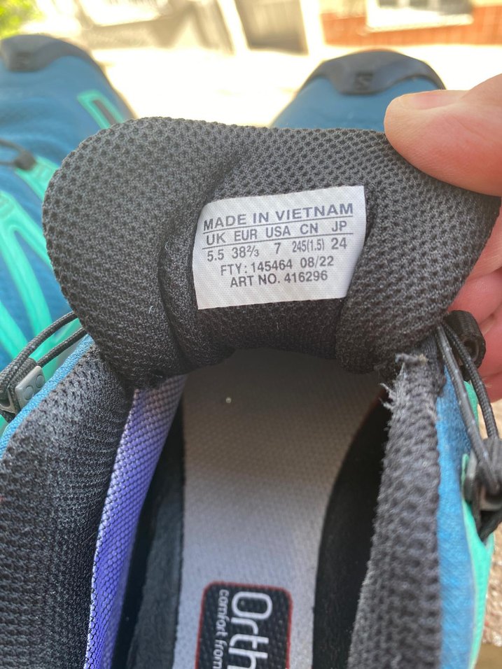 Turkuaz Renkli Salomon Outdoor Spor Ayakkabı - Görsel 3