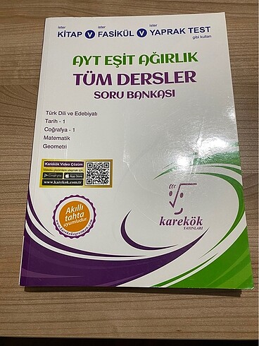 Karekök ayt eşit ağırlık soru bankası