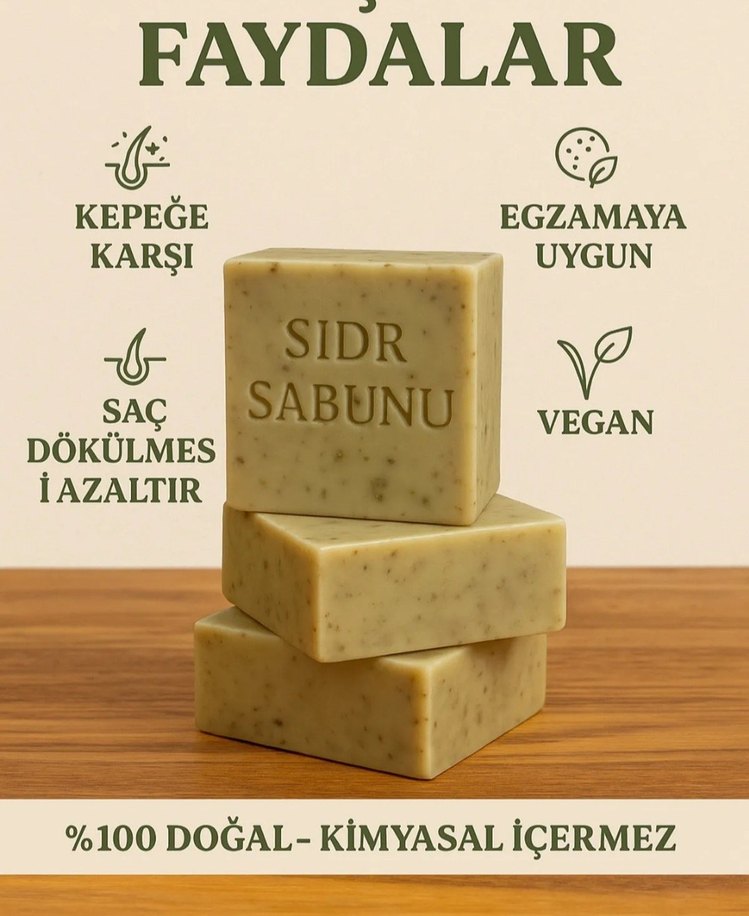 SİDİR/SİDR SABUNU, EL YAPIMI - Görsel 4