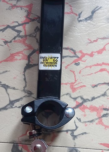 Siyah sele borusu altı bağlantılı bisiklet arka bagaj - Görsel 8