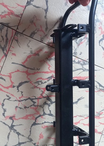 Siyah sele borusu altı bağlantılı bisiklet arka bagaj - Görsel 7