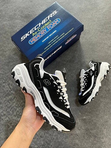 Skechers DLites Black White
