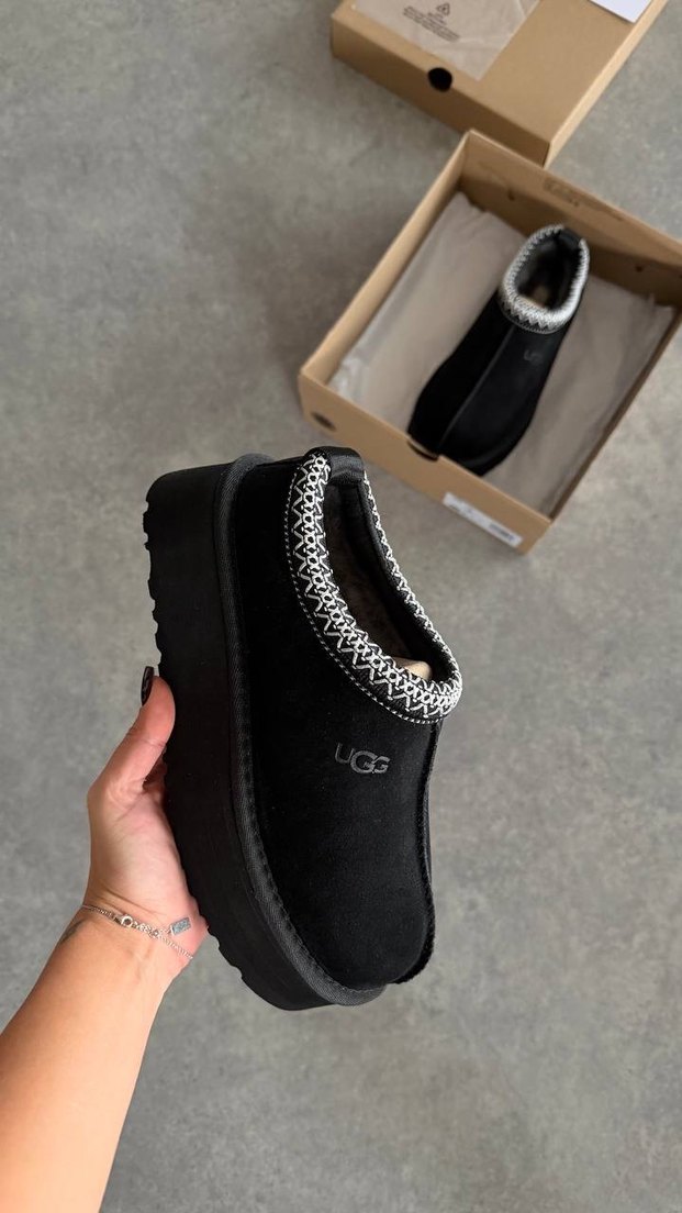 Ugg Siyah Toka Detaylı Dolgu Topuk Terlik - Görsel 2