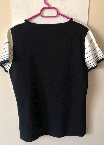 Şık Garnili ve Dantel Detaylı Triko Bluz - Görsel 2