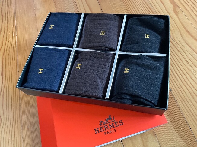 Hermes coton çorap