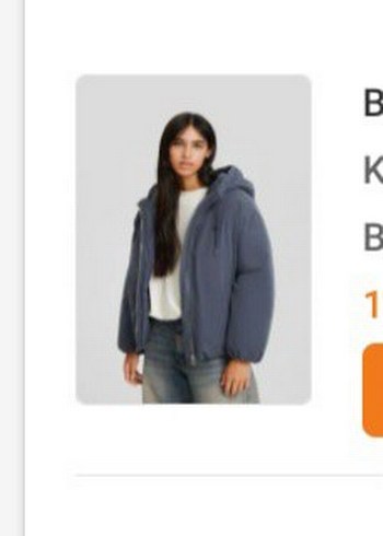 bershka oversize mont