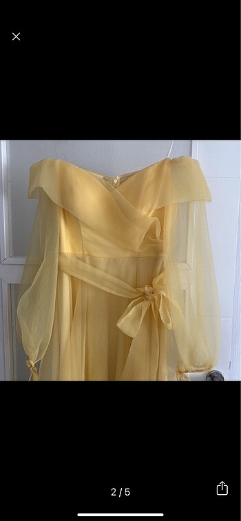 Diğer Sarı abiye elbise