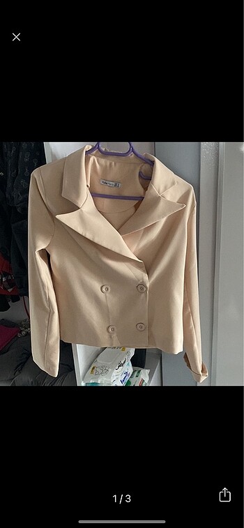 Bej blazer ceket