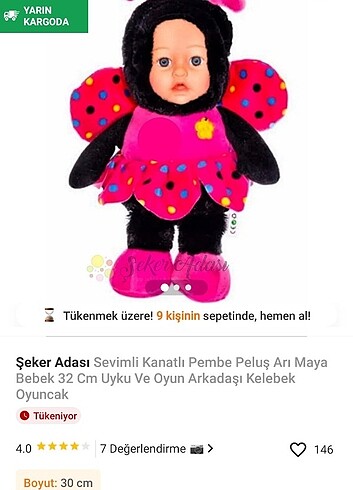 Pembe peluş arı maya