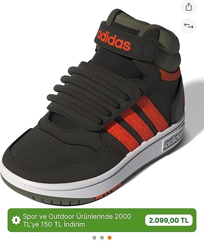 26 Beden haki Renk Adidas bebek ayakkabısı