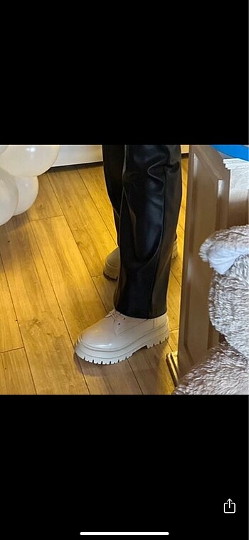 Stradivarius Bağcıklı Bot 2 saat giyinildi - Görsel 5